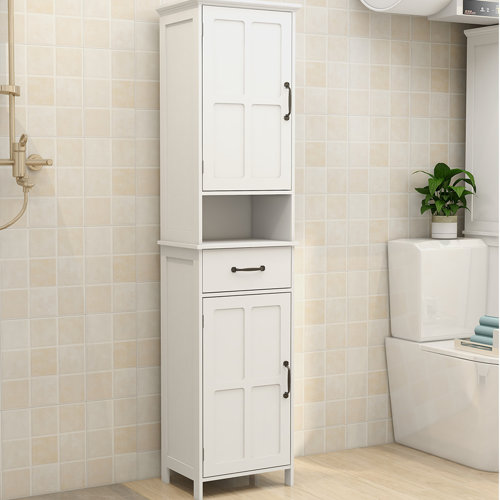 Red Barrel Studio® Miz Bathroom Cabinet, Storage Cabinet for Small ...